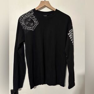 Men Versace Jeans Couture Black Long Sleeve Shirt
